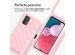 iMoshion Siliconen design hoesje met koord Samsung Galaxy A13 (4G) - Retro Pink