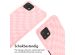 iMoshion Siliconen design hoesje met koord Samsung Galaxy A22 (5G) - Retro Pink