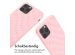 iMoshion Siliconen design hoesje met koord iPhone 12 (Pro) - Retro Pink