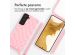 iMoshion Siliconen design hoesje met koord Samsung Galaxy S22 - Retro Pink