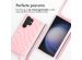 iMoshion Siliconen design hoesje met koord Samsung Galaxy S23 Ultra - Retro Pink