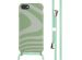 iMoshion Siliconen design hoesje met koord iPhone SE (2022 / 2020) / 8 / 7 - Retro Green