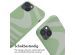 iMoshion Siliconen design hoesje met koord iPhone 13 - Retro Green