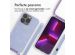 iMoshion Siliconen design hoesje met koord iPhone 13 Pro - Butterfly