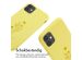 iMoshion Siliconen design hoesje met koord iPhone 11 - Flower Yellow