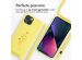 iMoshion Siliconen design hoesje met koord iPhone 13 - Flower Yellow
