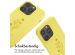 iMoshion Siliconen design hoesje met koord iPhone 14 Pro - Flower Yellow