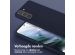 Selencia Siliconen hoesje met afneembaar koord Samsung Galaxy S21 - Donkerblauw