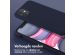 Selencia Siliconen hoesje met afneembaar koord iPhone 11 - Donkerblauw