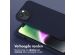 Selencia Siliconen hoesje met afneembaar koord iPhone 14 - Donkerblauw