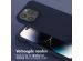 Selencia Siliconen hoesje met afneembaar koord iPhone 14 Pro - Donkerblauw