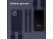 Selencia Siliconen hoesje met afneembaar koord iPhone 14 Pro Max - Donkerblauw