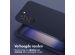Selencia Siliconen hoesje met afneembaar koord Samsung Galaxy S23 - Donkerblauw