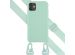 Selencia Siliconen hoesje met afneembaar koord iPhone 11 - Turquoise