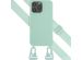 Selencia Siliconen hoesje met afneembaar koord iPhone 14 Pro Max - Turquoise