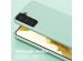 Selencia Siliconen hoesje met afneembaar koord Samsung Galaxy S22 - Turquoise