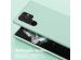 Selencia Siliconen hoesje met afneembaar koord Samsung Galaxy S22 Ultra - Turquoise