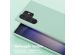 Selencia Siliconen hoesje met afneembaar koord Samsung Galaxy S23 Ultra - Turquoise