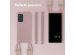 Selencia Siliconen hoesje met afneembaar koord Samsung Galaxy A52(s) (5G/4G) - Sand Pink