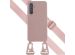 Selencia Siliconen hoesje met afneembaar koord Samsung Galaxy A54 (5G) - Sand Pink