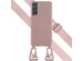 Selencia Siliconen hoesje met afneembaar koord Samsung Galaxy S21 - Sand Pink