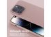 Selencia Siliconen hoesje met afneembaar koord iPhone 14 Pro - Sand Pink