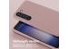 Selencia Siliconen hoesje met afneembaar koord Samsung Galaxy S23 - Sand Pink