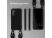 Selencia Siliconen hoesje met afneembaar koord Samsung Galaxy A54 (5G) - Zwart