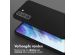Selencia Siliconen hoesje met afneembaar koord Samsung Galaxy S21 FE - Zwart