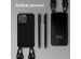 Selencia Siliconen hoesje met afneembaar koord iPhone 14 Pro Max - Zwart