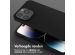 Selencia Siliconen hoesje met afneembaar koord iPhone 14 Pro Max - Zwart