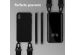 Selencia Siliconen hoesje met afneembaar koord iPhone Xr - Zwart