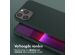 Selencia Siliconen hoesje met afneembaar koord iPhone 13 Pro Max - Donkergroen