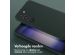 Selencia Siliconen hoesje met afneembaar koord Samsung Galaxy S23 - Donkergroen