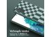 Selencia Siliconen design hoesje met afneembaar koord Samsung Galaxy S20 FE - Irregular Check Green