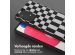 Selencia Siliconen design hoesje met afneembaar koord Samsung Galaxy A53 - Irregular Check Black