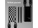 Selencia Siliconen design hoesje met afneembaar koord Samsung Galaxy A54 (5G) - Irregular Check Black