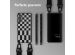 Selencia Siliconen design hoesje met afneembaar koord Samsung Galaxy S21 FE - Irregular Check Black
