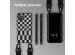 Selencia Siliconen design hoesje met afneembaar koord iPhone 11 Pro - Irregular Check Black