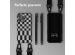 Selencia Siliconen design hoesje met afneembaar koord iPhone 13 Pro - Irregular Check Black