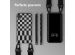 Selencia Siliconen design hoesje met afneembaar koord iPhone Xr - Irregular Check Black