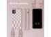 Selencia Siliconen design hoesje met afneembaar koord iPhone 11 - Irregular Check Sand Pink