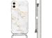 iMoshion Design hoesje met koord iPhone 11 - White Marble