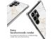 iMoshion Design hoesje met koord Samsung Galaxy S22 Ultra - White Marble