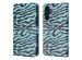 iMoshion Design Bookcase Samsung Galaxy A34 (5G) - Black Blue Stripes