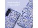iMoshion Design Bookcase Samsung Galaxy A34 (5G) - White Blue Stripes
