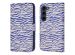 iMoshion Design Bookcase Samsung Galaxy S23 - White Blue Stripes