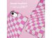 iMoshion Design Bookcase iPhone SE (2022 / 2020) / 8 / 7 / 6(s) - Retro Pink