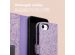 iMoshion Design Bookcase iPhone SE (2022 / 2020) / 8 / 7 / 6(s) - Purple White Flowers