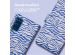 iMoshion Design Bookcase Samsung Galaxy S20 FE - White Blue Stripes